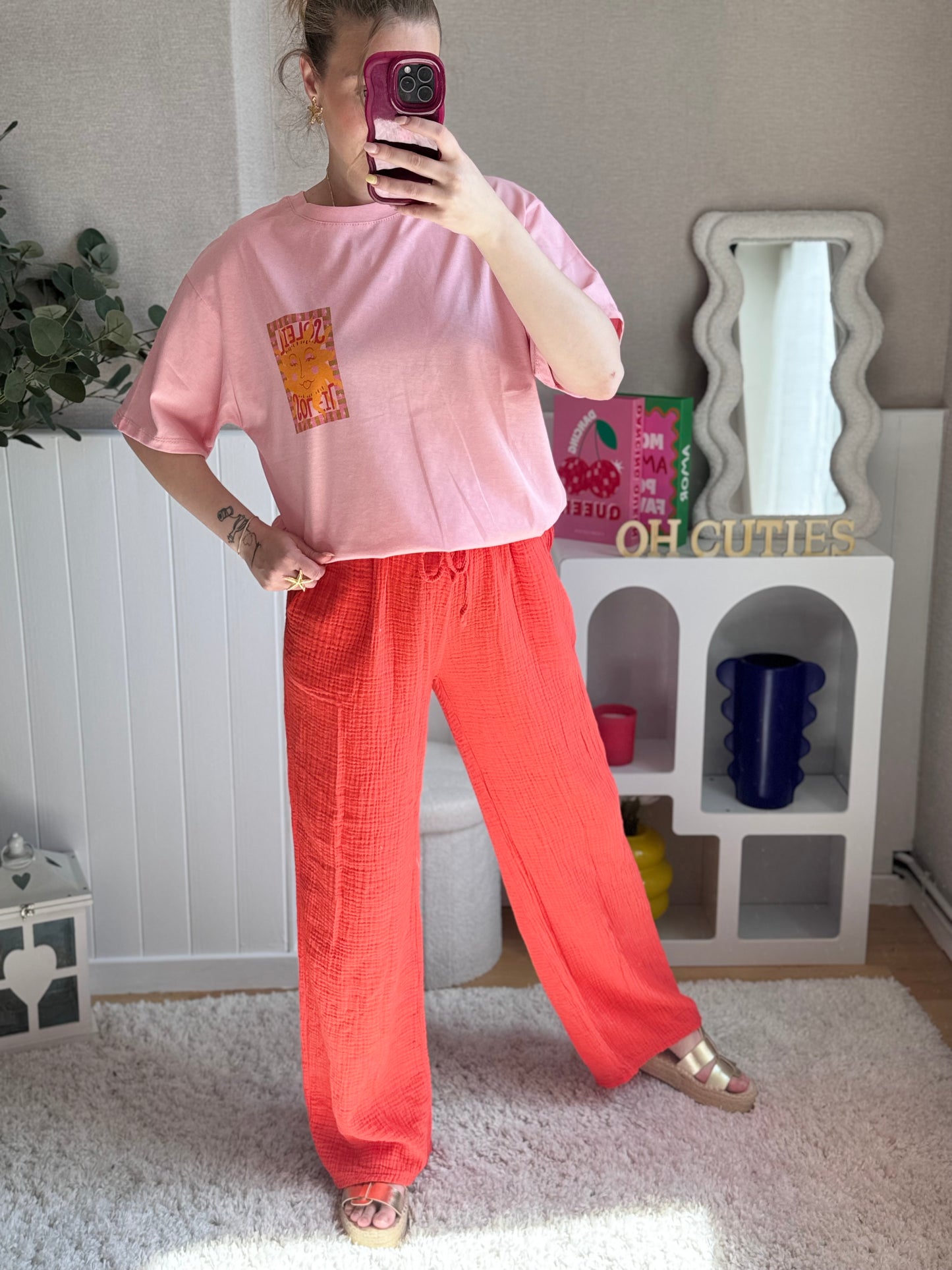 Pantalon Vanilla - Corail