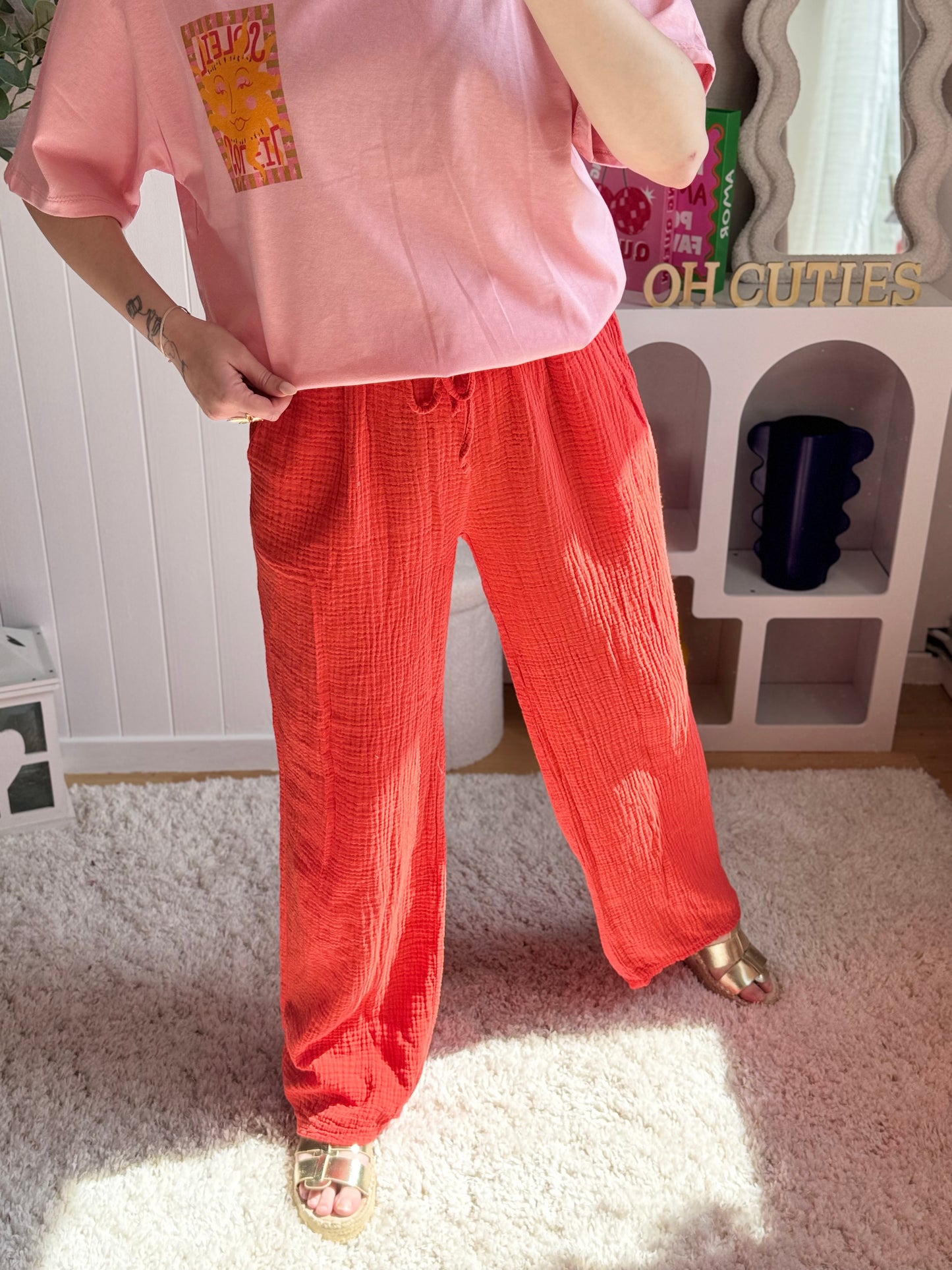 Pantalon Vanilla - Corail