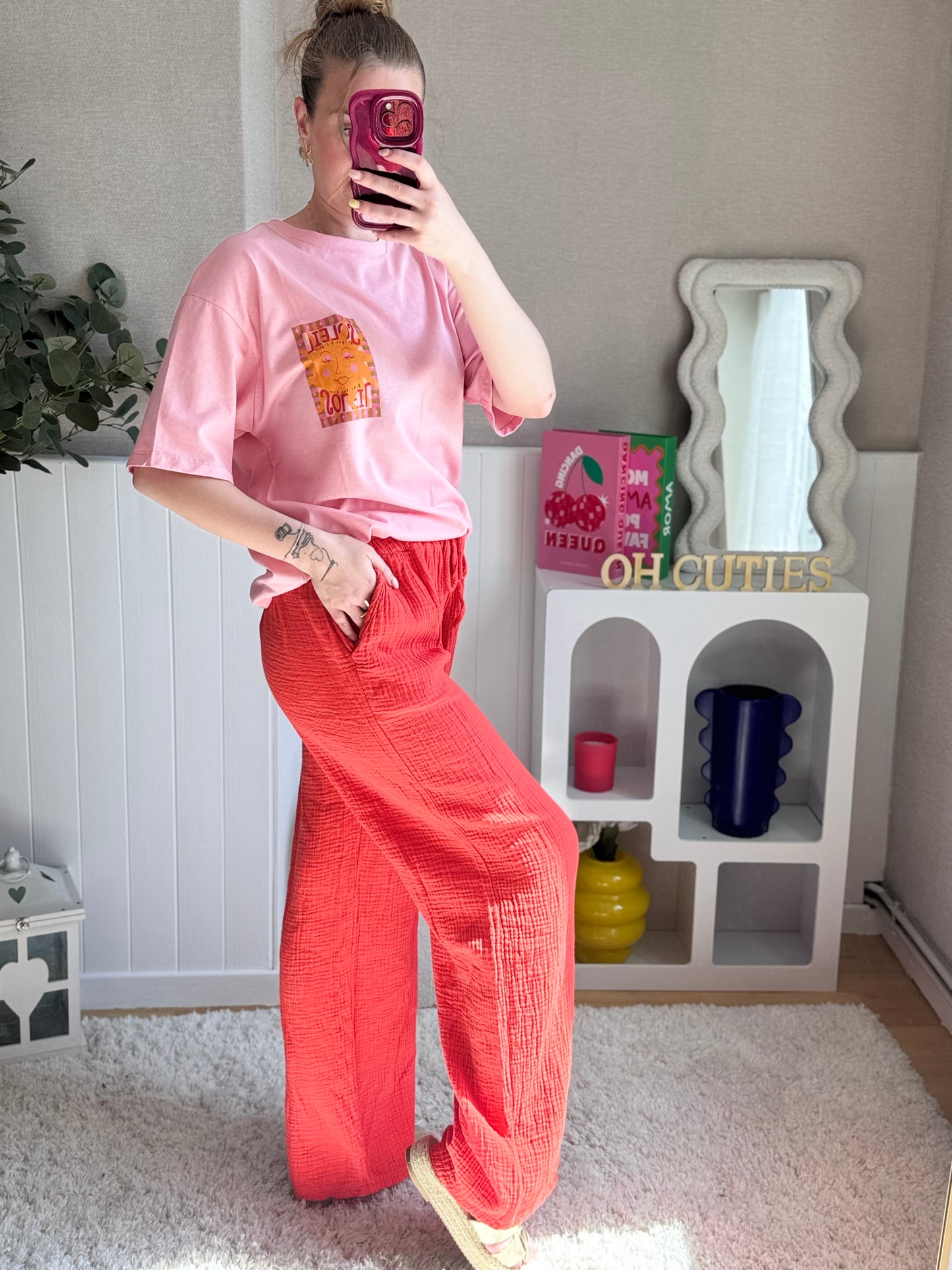 Pantalon Vanilla - Corail