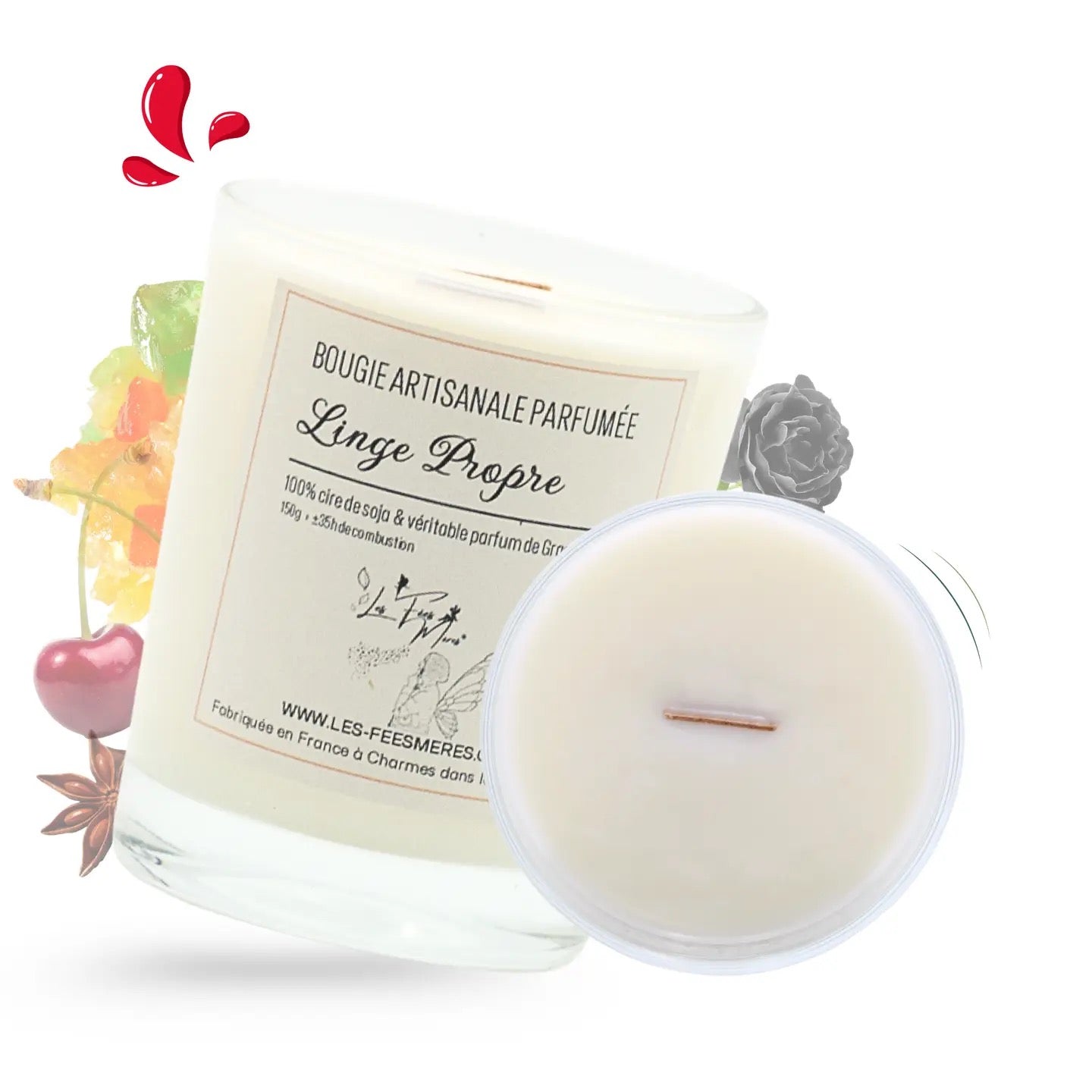 Bougie parfumée goûter de Noël