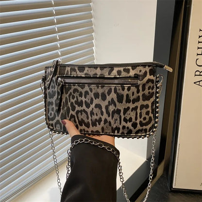 Sac Marion - Leopard gris